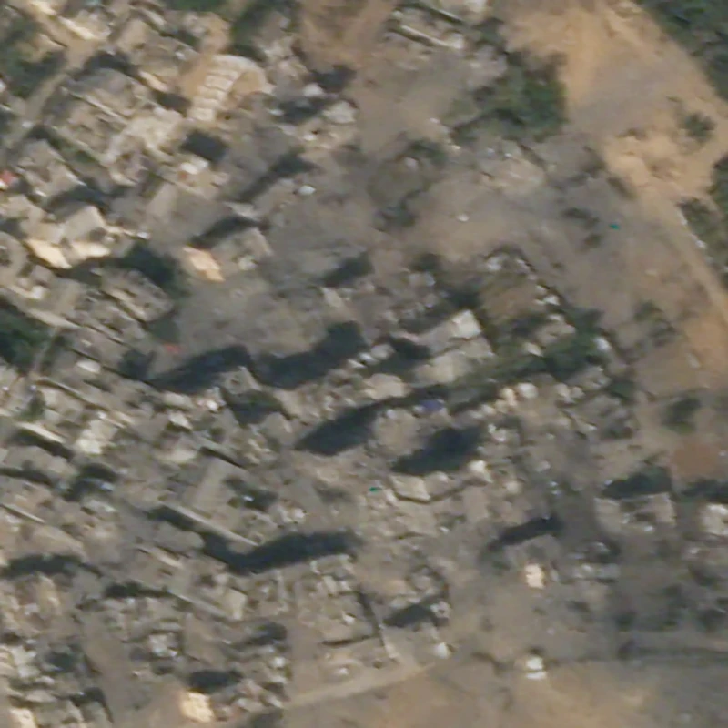 foto before after gaza israel