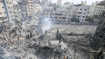 Kondisi setelah serangan. Foto: Getty Images, Mohammed A.H. via Google Maps