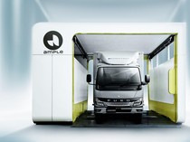 Fuso Bakal Pamer Stasiun Swap buat Truk eCanter, Ganti Baterai Cuma 5 Menit
