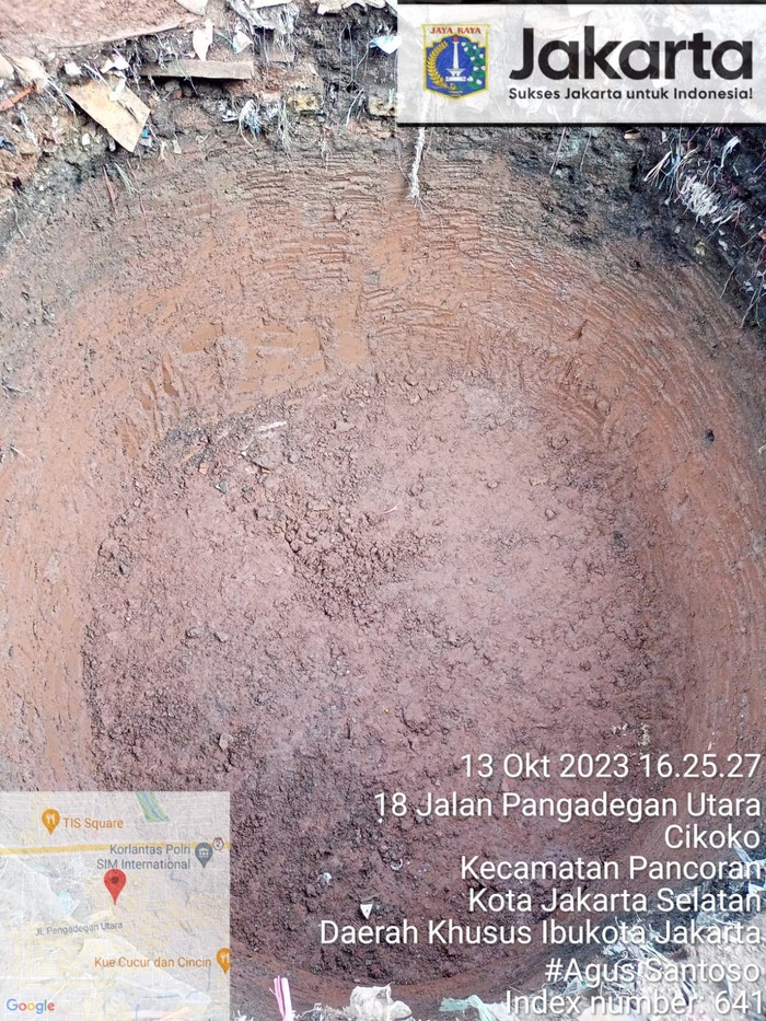 Galian untuk biogas peternakan milik Burhan di Cikoko, Pancoran, Jaksel. (Dok Pemkot Jaksel)