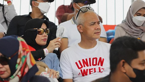 Ganjar Pranowo di Sirkuit Mandalika, Lombok Tengah, NTB, beberapa waktu lalu.