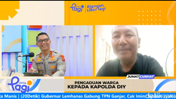 Kapolda DIY Irjen Suwondo Nainggolan hadir dalam Jumat Curhat detikPagi
