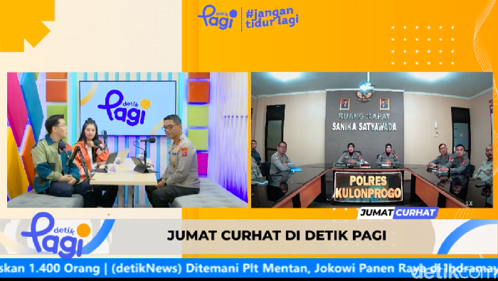 Kapolda DIY Irjen Suwondo Nainggolan hadir dalam Jumat Curhat detikPagi