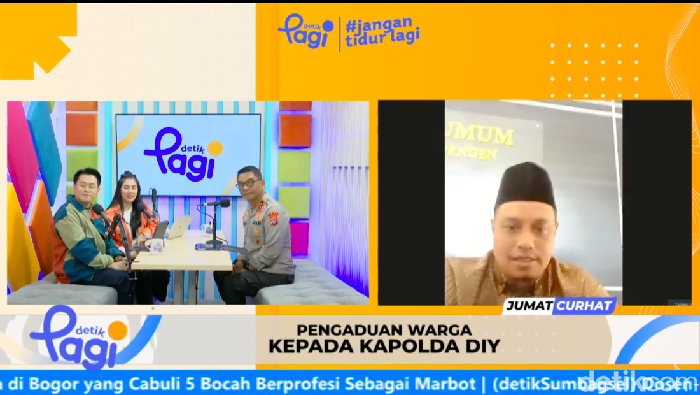 Kapolda DIY Irjen Suwondo Nainggolan hadir dalam Jumat Curhat detikPagi