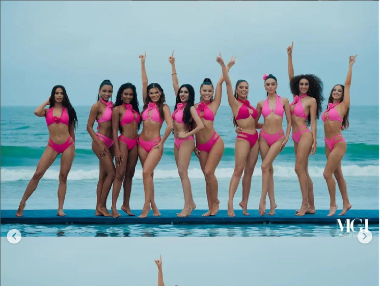 8 Foto Finalis Miss Grand International 2023 Kompetisi Swimsuit Saat Hujan
