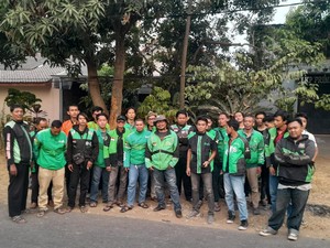 Komunitas Ojek Online di Subang Dukung Gibran Jadi Cawapres 2024