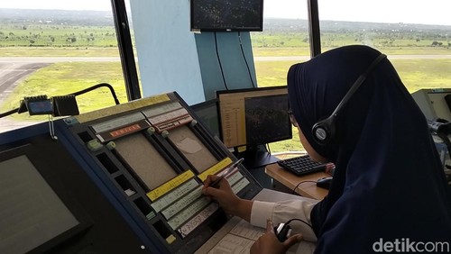 Kondisi Bandara Internasional Lombok dari tower AirNav, Jumat (13/10/2023)