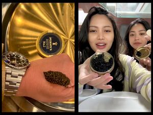 Mewah! Chef Arnold dan Rachel Vennya Ngemil Caviar Pakai Keripik dan Keju