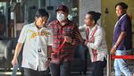 Momen Tersangka Korupsi Kementan M Hatta Tiba di KPK