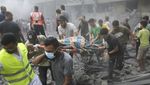 Momen Dramatis Evakuasi Korban Serangan Israel di Gaza