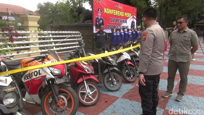 Motor hasil curian komplotan Yusuf cs