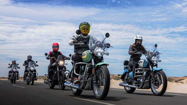 Royal Enfield Meteor 350 baru di India.