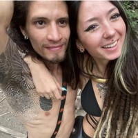 Shani Louk datang ke festival musik tersebut bersama kekasihnya Orion Hernández yang kini juga menghilang. Foto: Dok. Instagram