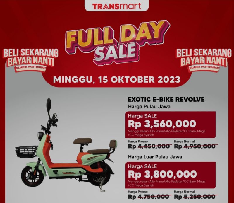 Transmart Full Day Sale-Sepeda Listrik