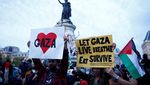 Unjuk Rasa Warga di Prancis Dukung Kemerdekaan Palestina