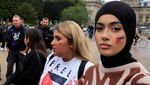 Unjuk Rasa Warga di Prancis Dukung Kemerdekaan Palestina