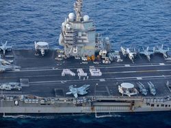 Penampakan USS Gerald R Ford Unjuk Kekuatan Bantu Israel
