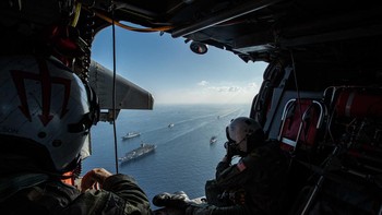 Ini saat USS Gerald R. Ford melakukan latihan gabungan dengan NATO baru-baru ini. Foto: X.com