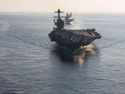 Penampakan USS Gerald R Ford Unjuk Kekuatan Bantu Israel