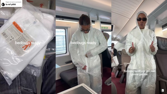 Gegara Kutu Busuk, Wanita Ini Pakai Baju Hazmat untuk Keliling Eropa