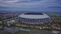 drone dari sisi Stadion Gelora Bandung Lautan Api