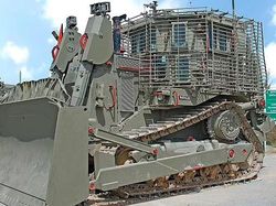 Wujud Sangar Buldoser Monster Milik Israel Tak Tembus Senjata