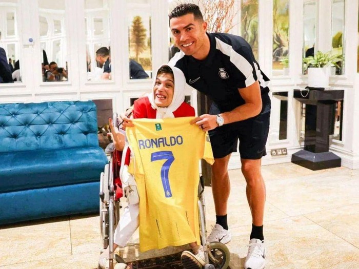 Fatima Hamami dan Cristiano Ronaldo