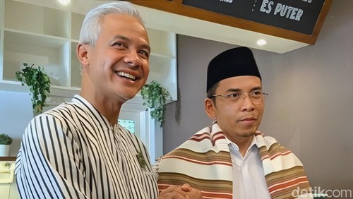 Ganjar Pranowo dan TGB Zainul Majdi.