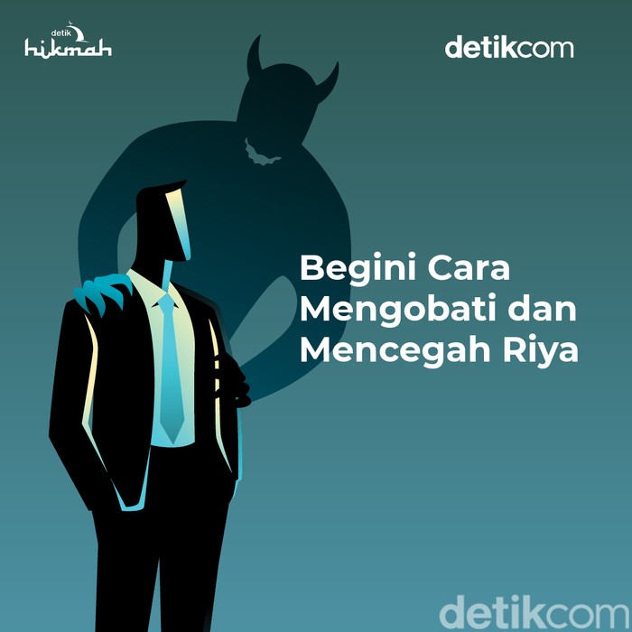 Infografis cara mengobati dan mencegah riya