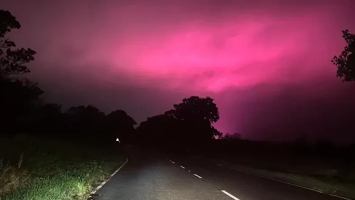 Langit pink Yorkshire