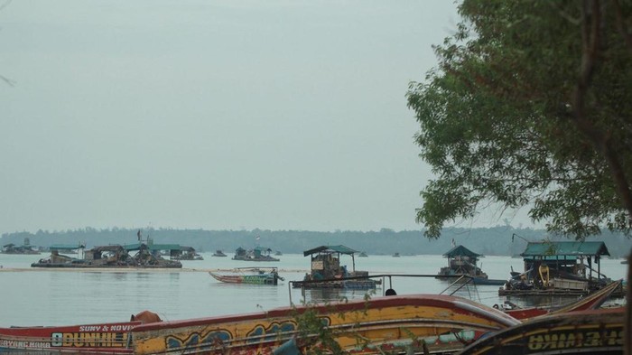 Lokasi tambang timah laut ilegal di Bangka Barat.
