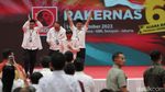 Momen Jokowi Buka Rakernas VI Projo di Indonesia Arena