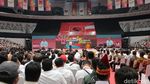Momen Jokowi Buka Rakernas VI Projo di Indonesia Arena