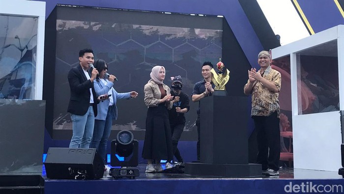 Pembukaan putaran final Kejuaraan game pelajar Nasional Ksatriya Mahardhika di Jogja, Sabtu (14/10/2023).
