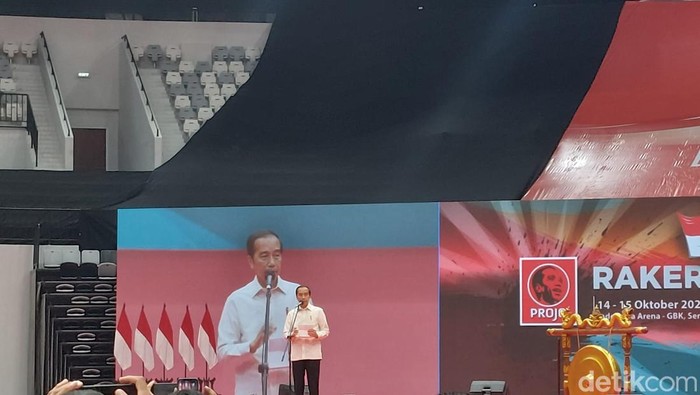Presiden Joko Widodo (Jokowi) di acara Rakernas Projo