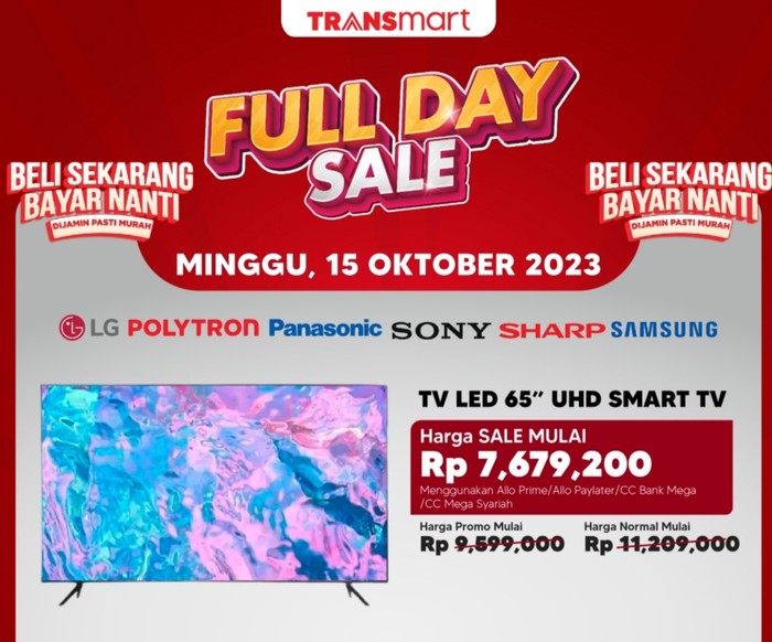 Transmart Full Day Sale- TV LED banjir diskon