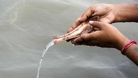 Ritual ini biasanya digelar di pinggir sungai dengan melibatkan banyak orang.
