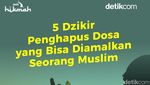 Infografis: 5 Dzikir Penghapus Dosa, Yuk Amalkan!