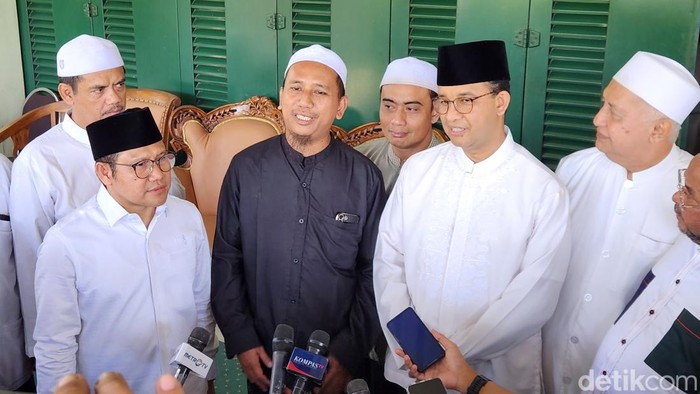 Anies Baswedan dan Cak Imin di Sidoarjo (Adrial/detikcom)
