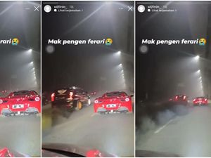 Viral Aksi Balap Ferrari Vs Pajero Sport di Palembang, Polisi Turun Tangan