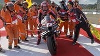 Melengkapi podium Pertamina Grand Prix of Indonesia 2023 ada Vinales dan rider Yamaha, Fabio Quartararo.