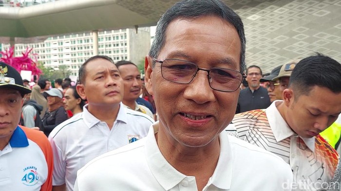 Heru Budi Hartono di Bundaran HI (Ondang/detikcom)