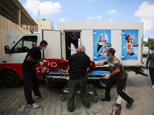Truk Es Krim jadi Kamar Mayat Darurat di Gaza Bikin Menyayat Hati