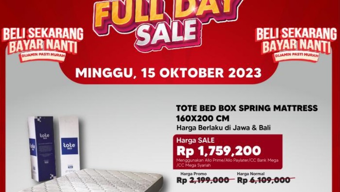 Kasur di Transmart Full Day Sale