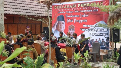 Pembasak Lombok Tengah Deklarasi Dukung Prabowo-Gibran di Pilpres