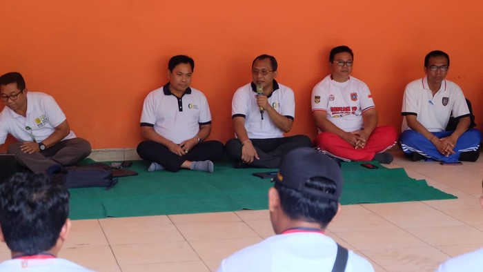 Rapat Distan Karangasem terkait rencana mengembangkan inovasi padi Salibu, Minggu (15/10/2023)