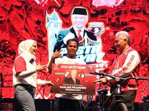 Pesta Rakyat Ganjar Pranowo di Kota Padang Curi Perhatian Warga