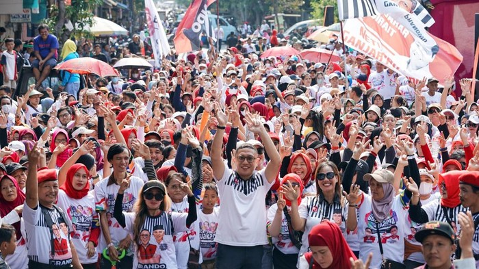 Potret Lautan Pendukung Ganjar di Pademangan Jakut