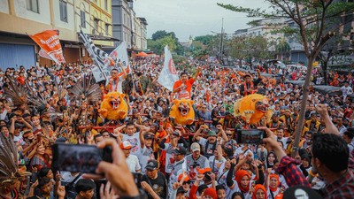Potret Lautan Pendukung Ganjar di Pademangan Jakut