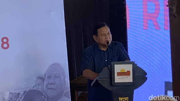 Prabowo Subianto hadiri deklarasi relawan Matahari 08